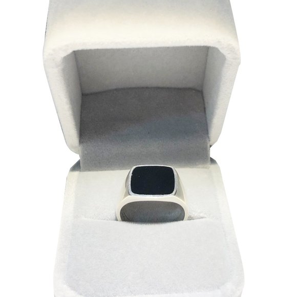 New 925 silver ring, signet ring for men, size 6-12 - Picture 2 of 2